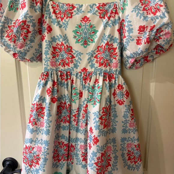 Peach Love California Dresses & Skirts - Peach Love California Floral Puff Sleeve Romper